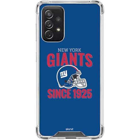 NFL New York Giants Helmet Galaxy A72 5G Clear Case